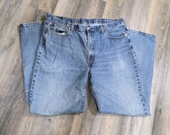 Other - Vintage Levis Jeans Mens Blue Made USA Faded Relaxed 550 Pants (Tag42x36) Denim